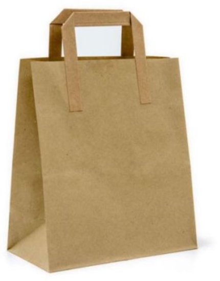 (image for) HP TAKEAWAY BAG+HANDLE BROWN