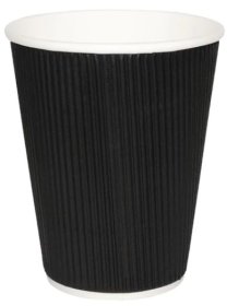 (image for) GG RIPPLE PAPER CUP BLACK 25S