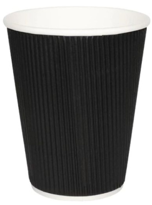 (image for) GG RIPPLE PAPER CUP BLACK 25S