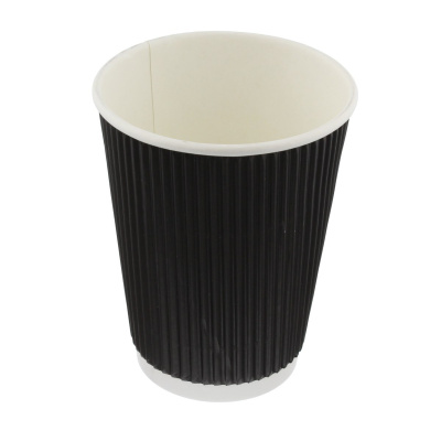 (image for) GG RIPPLE PAPER CUP BLACK 25S