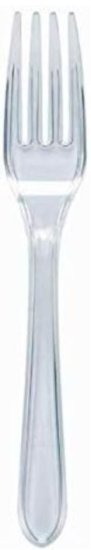(image for) HP PLASTIC FORK CLEAR REUSE