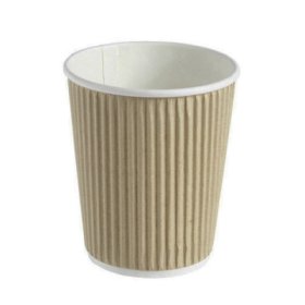 (image for) GG RIPPLE PAPER CUP BROWN 25S HOT CUP