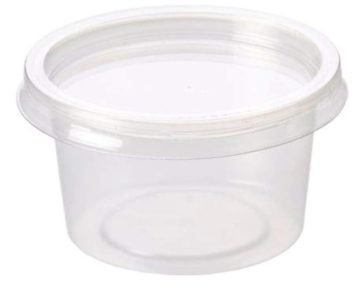 (image for) LONDON LIDS LTD LLL PLASTIC SAUCE CUP WITH LID MICRO WAVE SAFE 4OZ CHUTNEY CUP