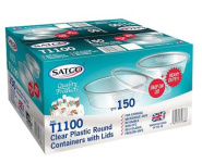 (image for) SATCO CONT+LID ROUND CLR T1100