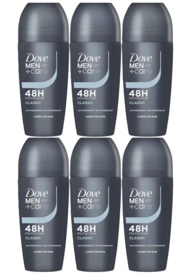 (image for) DOVE ROLL ON CLASSIC MEN - 50ML