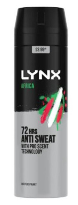 (image for) LYNX DEODORANT AFRICA PM3.99 - 200ML