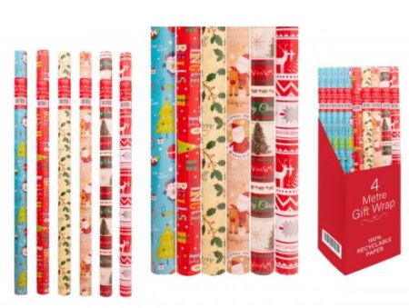 (image for) XMAS GIFT WRAP 100% REC DEER