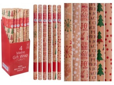 (image for) XMAS GIFT WRAP 100% REC PAPER