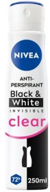 (image for) NIVEA DEO BLACK & WHITE INVISIBLE WOMEN - 250ML