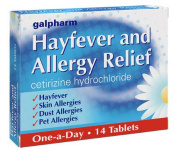 (image for) GALPHARM HAYFEVER & ALLERGY RELIEF CETIRIZINE HYDROCHLORIDE - 14S