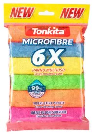(image for) TONKITA MICROFIBRE CLOTHS ASSORTED - 6S