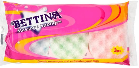 (image for) BETTINA MASSAGE SPONGES-3PC