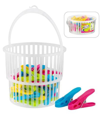 (image for) BETTINA PEG BASKET WITH 36PEGS
