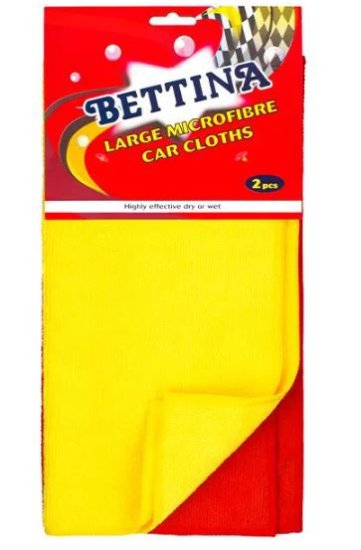 (image for) BETTINA MICROFIBRE CAR CLOTH -2PC