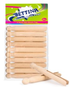(image for) BETTINA WOODEN DOLLY PEGS-10PC