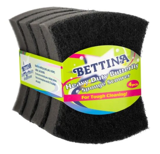 (image for) BETTINA HEAVY DUTY BUTTERFLY SCOURERS-4PC