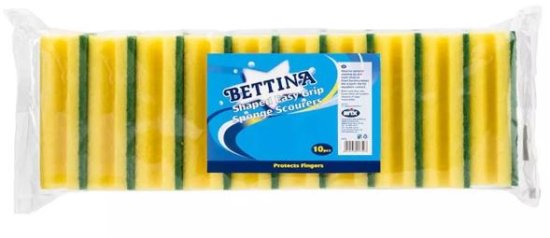 (image for) BETTINA EASY GRIP SPONGE SCOURERS-10PC