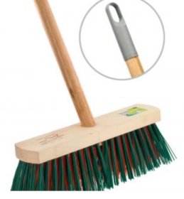 (image for) BETTINA OUTDOOR WOODEN DUO BRISTLE BROOM SET-11""