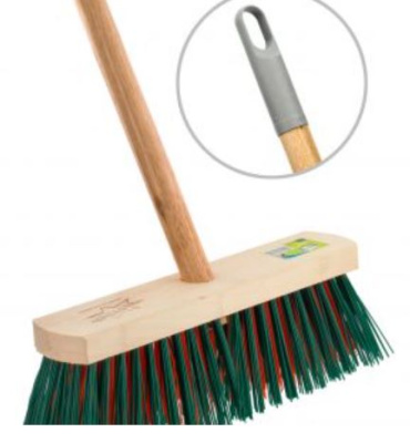 (image for) BETTINA OUTDOOR WOODEN DUO BRISTLE BROOM SET-11\"\"