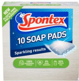 (image for) SPONTEX SOAP PADS PK10