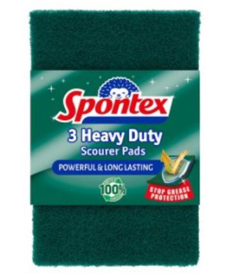(image for) SPONTEX HEAVY DUTY SCOURER PADS - 3S