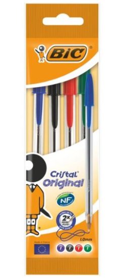 (image for) BIC CRYSTAL PEN ASSTD BOX