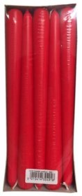 (image for) PRI DINNER CANDLE RED 25CM
