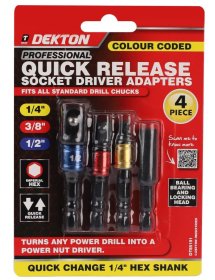 (image for) DEKTON SOCKET DRIVER ADAPTERS - 4S