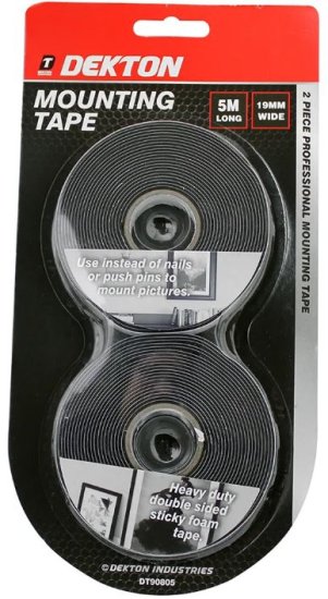 (image for) DEKTON 2 PIECE MOUNTING TAPE 5M - 19MM