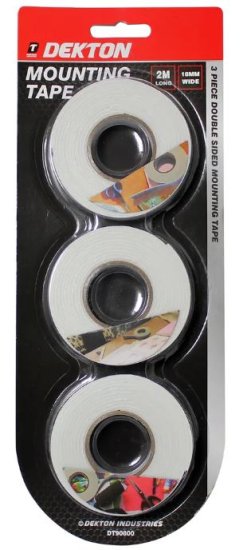 (image for) DEKTON 3 PIECE MOUNTING TAPE 2M - 18M