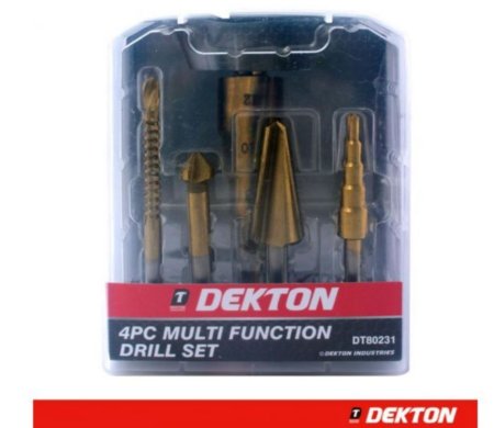 (image for) DEKTON HIGH SPEED STEEL DRILL SET - 4PC