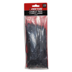(image for) DEKTON 150PCS BLACK CABLE TIE - 150MM