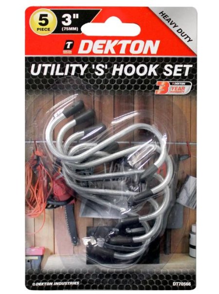 (image for) DEKTON 5PC UTILITY HOOKS - 3\"\" X 75MM