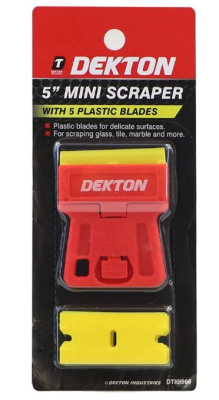 (image for) DEKTON MINI SCRAPER WITH 5 PLASTIC BLADES - 5\"\"