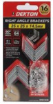 (image for) DEKTON 10PCS RIGHT ANGLE BRACKET - 50X15M