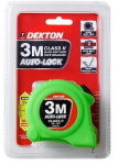 (image for) DEKTON HI VIS GREEN SOFT GRIP AUTOLOCK TAPE MEASURE - 3M