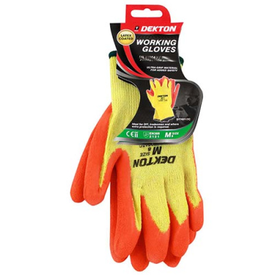 (image for) DEKTON MULTI-PURPOSE LATEX COATED WORKING GLOVES - 8/M