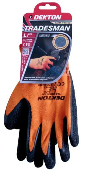(image for) DEKTON TRADESMAN LATEX COATED WORKING GLOVES - 9L
