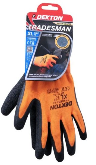 (image for) DEKTON TRADESMAN LATEX COATED WORKING GLOVES - 10 / XL