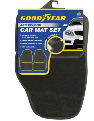 (image for) GOODYEAR CAR MAT SET - 4S