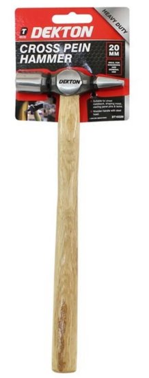 (image for) DEKTON CROSS PEIN HAMMER WOODEN HANDLE - 20MM