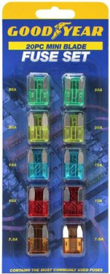 (image for) GOODYEAR MINI BLADE FUSES - 20S
