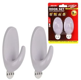(image for) DEKTON HOOK SET WITH ADHESIVE STRIPS - 2S