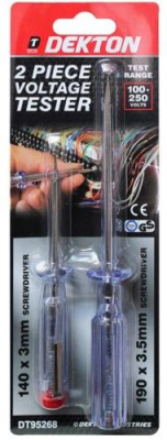 (image for) DEKTON MAINS TESTER - 2PC