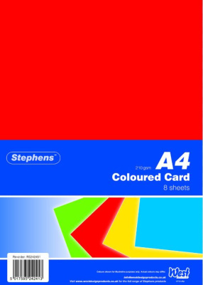 (image for) A4 COLOURED CARD