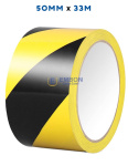 (image for) LSM HAZARD TAPE BLK/YELLOW 33M