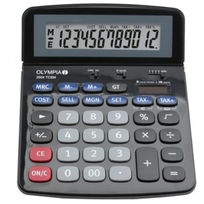 (image for) OLYMPIA DESKTOP CALCULATOR BLK