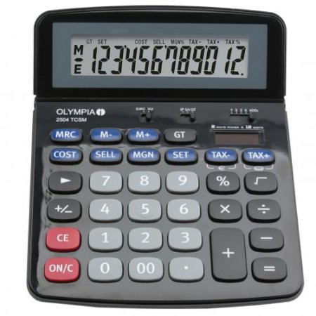 (image for) OLYMPIA DESKTOP CALCULATOR BLK