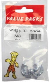 (image for) FAST PAK VALUE PACK WING NUTS 6S - M8