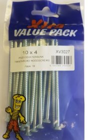 (image for) FAST PAK XTR AVALUE PACK POZI TWINTHREAD WOODSCREWS - 10X4 - 18S